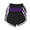 Black & Black & Purple, variant on Womens Yoga Shorts 3-Pack Cotton Athletic Running Gym Dance Sweat Shorts High Waist Tummy Control Moisture Wicking Summer Casual Wear