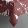 thumbnail image 5 of Red Christmas Tree and Star Pattern Square Tablecloth,Waterproof Square Table Cover,Wipeable Spillproof Washable Table Cover for Home Kitchen Party Decor 42"X42"(107x107cm), 5 of 6