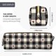 thumbnail image 3 of Balery Black Plaid Heart Estuche de Lápices de Cuero Impreso, Estuche para Suministros de Arte, Estuche de Lápices con Cremallera, Estuche de Almacenamiento de Papelería, 3 of 7