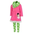 thumbnail image 5 of Unique Baby Girls Frosty the Snowman 3 Piece Christmas Outfit (8/XXXL, Pink), 5 of 5