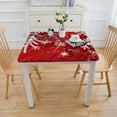 thumbnail image 3 of Christmas Fitted Tablecloths , Merry Christmas Elastic Edged Table Cover, Reusable Theme Table Cloth Decor for Dinning Outdoor Party, 3 of 7