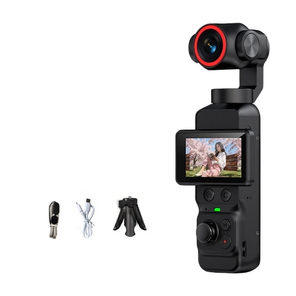 Handheld Video Camera with Motion Stabilization and Face Following