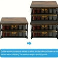 thumbnail image 2 of QJUHUNG Counter Coffee Pod Holder  K Cup Storage Drawer Holder  K Cup Capsule Storage Pod Storage Box  Coffee Site Capsule Storage With Sliding Basket  Brown, 2 of 6