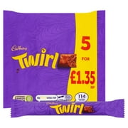 Cadbury Twirl Chocolate Bar 5 Pack Multipack 107.5g(pack of 14)
