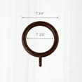 thumbnail image 3 of Plastic Faux Wood Rings 1-3/8 inch ID (set of 10) - Dark Walnut,(DR40-W2), 3 of 3
