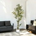 48 inches Faux Olive Tree with Branches and Fruits in Black Nursery Pot