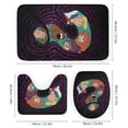 thumbnail image 3 of Juego de 4 cortinas de ducha de Scooby Doo con alfombrillas antideslizantes, tapa de inodoro y alfombrilla de baño, cortina de ducha impermeable con decoración de dibujos animados para baño con 12, 3 of 8