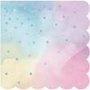 IRIDESCENT PARTY YAY! BEVERAGE NAPKINS, 16 CT