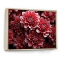 thumbnail image 2 of Designart "Elegant Blooms Of Crimson Mums I" Mums Floater Framed Canvas Wall Art, 2 of 5