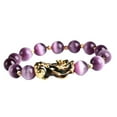 thumbnail image 2 of Joyería de Obsidiana Púrpura Sunnimix Pulsera Feng Shui, 2 of 7