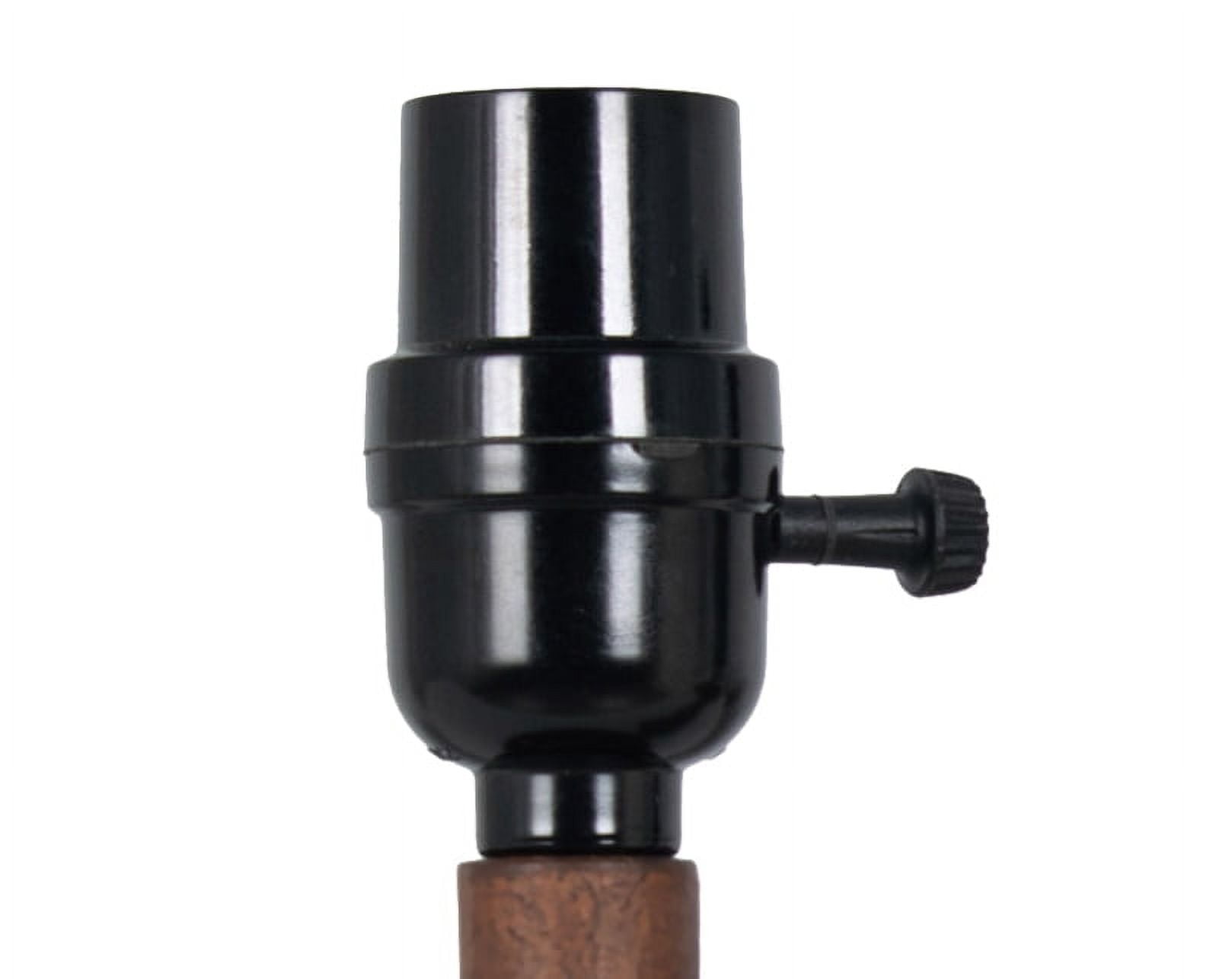 Mainstays Mix and Match 11" Turn Wood Finish Accent Lamp Base, Brown