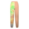 thumbnail image 3 of Ahdbta Womens Baggy Sweatpants Trendy Tie Dye Print Straight Leg Pants Drawstring Elastic Waist Pants with Pockets, 3 of 4