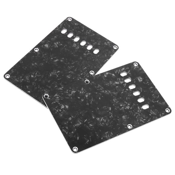 Placas de Cubierta de Guitarra Eléctrica de Guitarra 2 Piezas Con 6 Hoyos de Reemplazo de Placa de PlásTico de PlásTiCO PVC