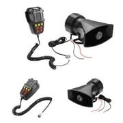 Car Alarm Horn 12V 100W 7 Siren Sounds Car Siren Vehicle Horn Mic PA Speaker System Loud Security Alarm