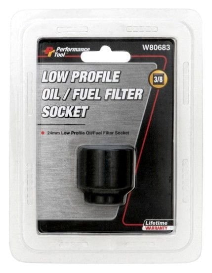 Wilmar Tools 24mm Low Profile Oil / Fuel Filter Socket Performance Tool W80683