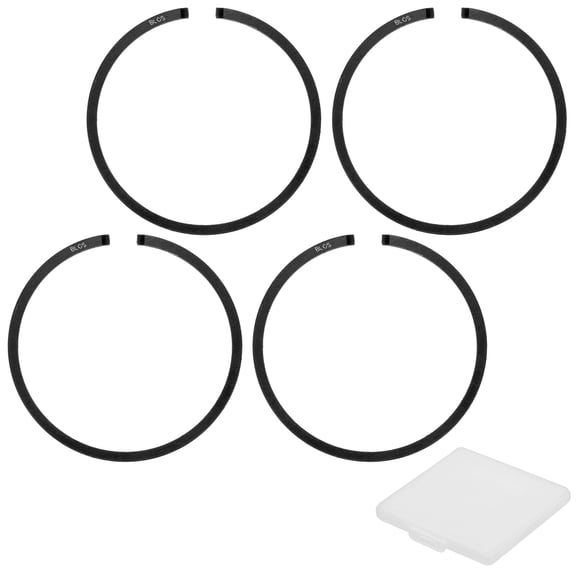 Uxcell 4-Pack Engine Piston Rings Kit, 36mm x 1.5mm Thick Ductile Iron Piston Ring Set Standard Replacement for Small Engines/Motors/Machinery [Black]
