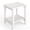 White, variant on TROPOW All-Weather HDPE Adirondack Patio Side Table - 2-Tier Square Outdoor End Table, Weather Resistant, Easy Maintenance, for Patio, Pool, Deck, Backyard, Embossed Wood Grain