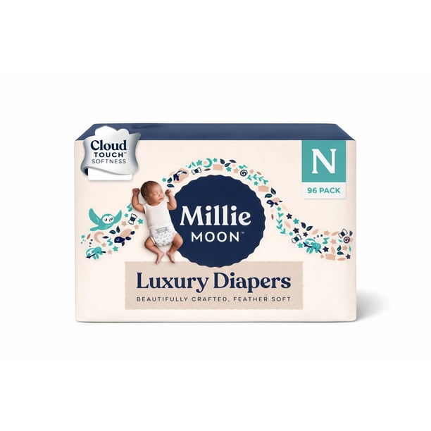Pañales Millie Moon Luxury Talla N Cloud Touch Suavidad 88