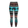 thumbnail image 6 of Renewold American Tribal Teal Red Yoga Leggings for Women with Pockets Trendy Running Yoga Pants High Waisted Tummy Control Graphic Pants Tights for Cycling Yoga Sports, XXL, 6 of 8