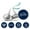 Navy Blue & White, variant on Darling Souvenir Hanukkah Jewish Stickers for Candy Chocolate Labels 190 Pcs DIY- Dark Blue & White