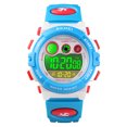 thumbnail image 1 of Reloj deportivo impermeable para niños Reloj de pulsera con alarma con luz de fondo y esfera redonda para niños Eigraketly EL4551-06, 1 of 2