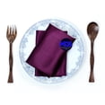 thumbnail image 5 of MDS Set of 200 Satin Napkin 20x20 Inch Square Napkins for Wedding - Eggplant, 5 of 6