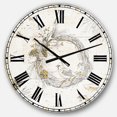 thumbnail image 1 of DesignArt Gold Beautiful cardinals Large Wall Clock, 1 of 2