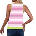thumbnail image 4 of SDNall Hauts Sans Manches pour Femmes T-Shirt Imprimé Floral Col en V Haut Sans Manches T-Shirts pour Femmes, Hauts pour Femmes, Hauts Sans Manches pour Femmes, 4 of 5