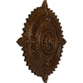 thumbnail image 3 of 29 1/8"OD x 1 1/4"ID x 4"P Haylynn Ceiling Medallion (Fits Canopies up to 1 1/4"), Hand-Painted Root Beer Crackle, 3 of 7