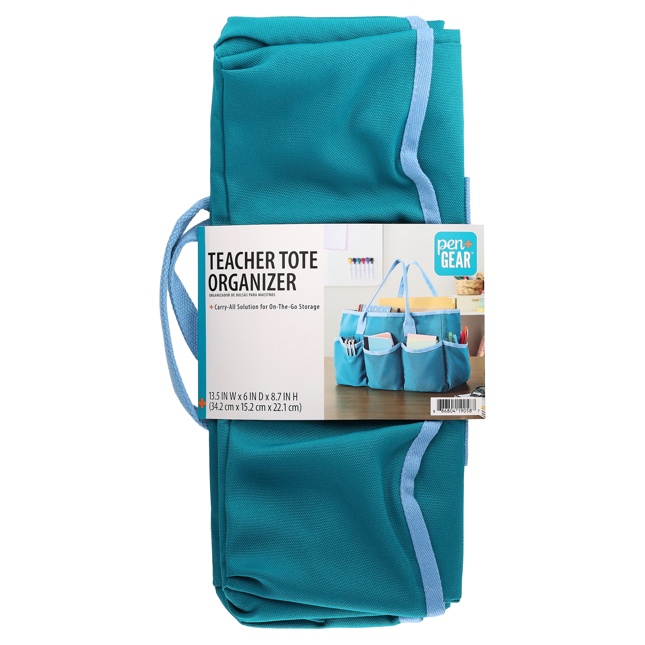 Organizador de bolso tipo tote para maestros Pen+Gear en color verde azulado 3