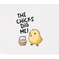 thumbnail image 3 of Inktastic The Chicks Dig Me Easter Baby Chick with Basket and Eggs Baby Bandana Bib, 3 of 4