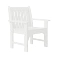thumbnail image 3 of WestinTrends Malibu Outdoor Patio HDPE Adirondack Dining Arm Chair, White, 3 of 18
