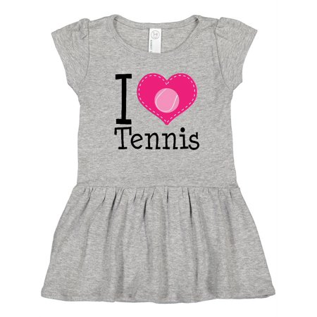 

Inktastic Tennis Player I Love Tennis Gift Toddler Girl Dress