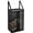 Black, variant on Wall Hanging Mesh Laundry Hamper,Over the Door Large Storage Bag with Big Metal Support Opening,Hardware Included (White)