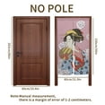 thumbnail image 6 of Noren Japanese Doorway Curtain, Geisha Woman Portrait Traditional Kimono Maiko Cultural Hairdo, Long Tapestry for Home Sushi Kitchen Decoration 33.5"x59" Inch, 6 of 6