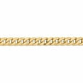 thumbnail image 3 of 14K Yellow Gold Jbsp's 8mm Flat Beveled Curb Chain (24 X 8) Made In South Africa 1308-24, 3 of 5