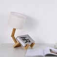 thumbnail image 1 of European-style solid wood robot creative table lamp Nordic gift wooden American-style wooden bedroom bedside lamp, 1 of 5