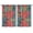 Vibrant Tropi, variant on Tropical Leaf Print 2-Piece Kitchen Curtain Set, 42x63 Inch Hawaiian Floral & Palm Inspired Window Treatment Panels for Farmhouse Decor