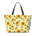 thumbnail image 2 of Balery European-style Pattern Sunflower Beach Travel Bag - Water-Resistant, Large Capacity Lightweight Tote with 7 Pockets for Women and Men - Perfect for Beach, Pool, Gym, and Travel, 2 of 7