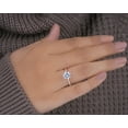 thumbnail image 3 of Cora Jewellery 2.0CT Round Moissanite Engagement Ring for Women, 14K Rose Gold, 6 US, 3 of 8