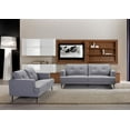 thumbnail image 3 of Topline Home Furnishings sofa en tissu gris, 3 of 3