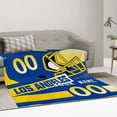 thumbnail image 5 of Blanket Los Angeles R Personalized Plush Throw Blanket for Men Women Youth Gift, 5 of 6