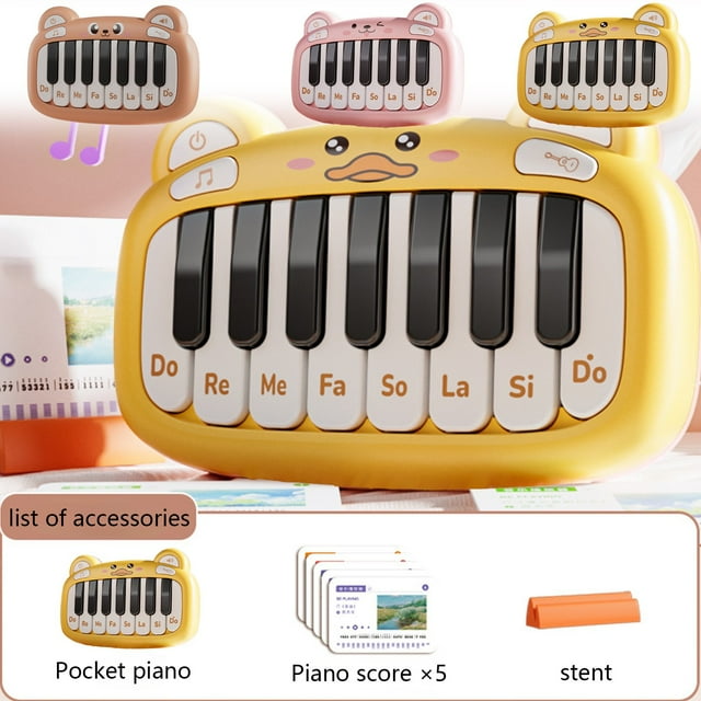 Nsxcdh Mini Clavier Musical Multifonctionnel Clavier Électronique Jouet pour Enfants Peut Jouer Instruments de Musique pour Enfants Jouet Interactif Parent-Enfant Casse-Tête