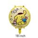 thumbnail image 5 of 10 globos de aluminio de 18 pulgadas con forma de perro canela y melodía de Sanrio Kulomi, decoración para fiestas de cumpleaños infantiles, 5 of 5