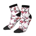 thumbnail image 3 of Salouo Cherry Blossoms Pattern Unisex Middle Tube Socks,Middle-Finger Knee High Socks Over The Calf Tube Stocking Crew Stockings for Women and Men Tube Socks, 3 of 8