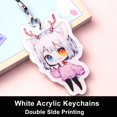 thumbnail image 1 of Llaveros personalizados de película holográfica de estrella, Llavero de dibujos animados, dijes de Anime personalizados de acrílico, llaveros de diseñador, 1 of 5