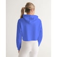 thumbnail image 5 of Glow up Gear blur blue Women's Cropped Hoodie, 5 of 8