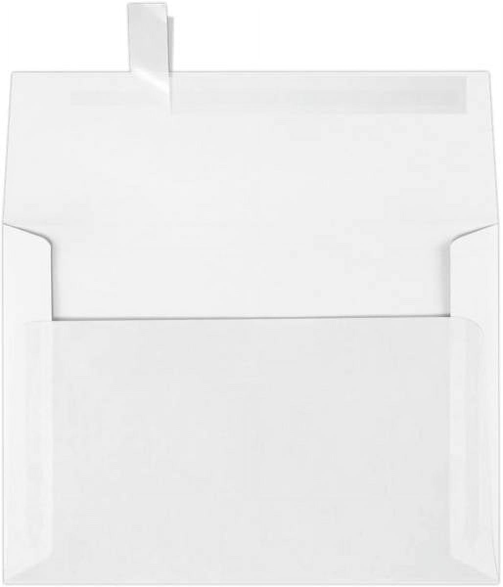 LUXPaper A7 Invitation Envelopes, 5 1/4 x 7 1/4, Clear Translucent, 250/Pack