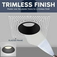 thumbnail image 3 of LUXRITE 3" LED Trimless Spotlight with Black Trim 15W, 1100LM, 5CCT, 60, Dimmable, Push-n-Lock, CRI90, IC Rated 4 Pack, 3 of 7