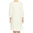 thumbnail image 3 of White Mark 3/4 Sleeve Crisscross Neck Dress (Women's & Women's Plus), 3 of 5